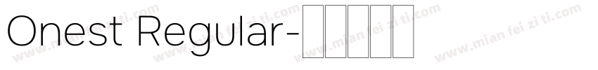 Onest Regular字体转换
